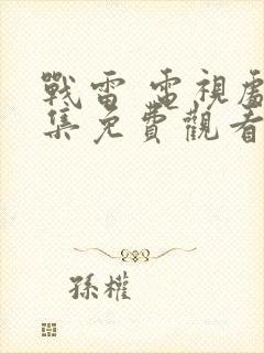 战雷 电视剧全集免费观看