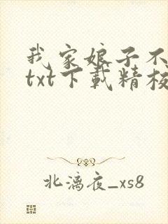 我家娘子不对劲txt下载精校版封面