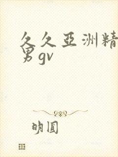 久久亚洲精品男男gv