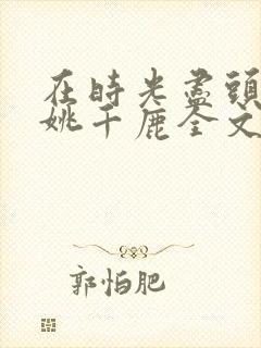 在时光尽头等你姚千鹿全文阅读小说封面