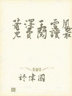 萧泽王雪凤小说免费阅读最新章节