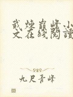 武炼巅峰小说全文在线阅读