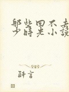 那些回不去的年少时光小说阅读