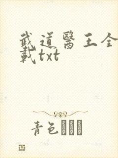 武道医王全本下载txt