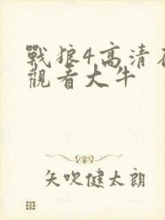 战狼4高清在线观看大牛