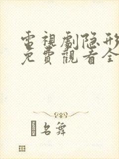 电视剧隐形将军免费观看全集高清封面