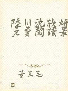 陆川沈欣妍小说免费阅读最新章节封面