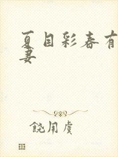 夏目彩春有码人妻封面