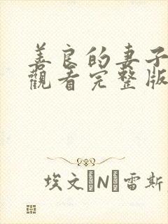 善良的妻子在线观看完整版高清封面