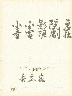 小小影院免费观看电视剧在线观看