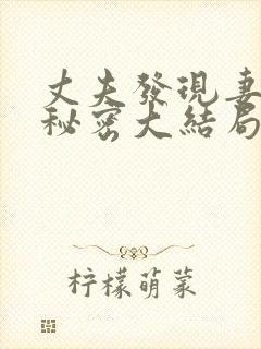 丈夫发现妻子的秘密大结局