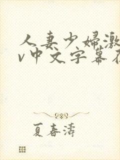 人妻少妇激情av中文字幕在线