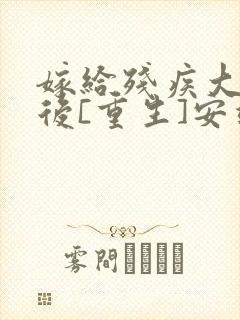 嫁给残疾大佬之后[重生]安靖尘