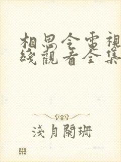 相思令电视剧在线观看全集免费播放