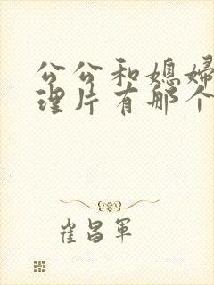 公公和媳妇儿伦理片有那个