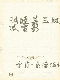 洪晓芸三级无删减电影