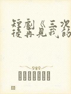 短剧《三次原谅后再见我的爱》全集