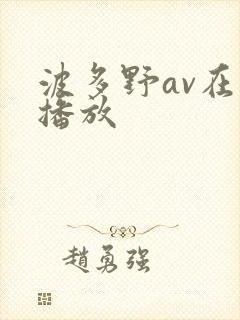 波多野av在线播放封面