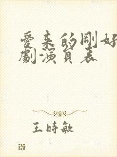 爱来的刚好电视剧演员表