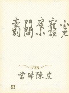 豪门蜜宠小甜妻别闹小说免费阅读