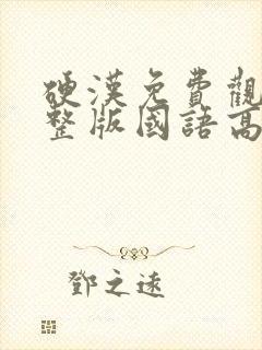 硬汉免费观看完整版国语高清