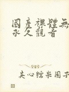 国产裸体无遮挡永久观看封面