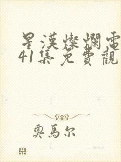 星汉灿烂电视剧41集免费观看