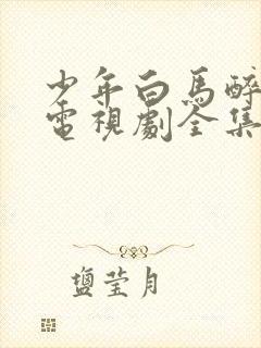 少年白马醉春风电视剧全集可以在哪里看完封面