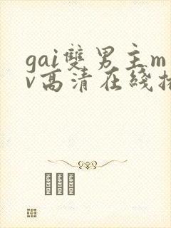 gai双男主mv高清在线播放