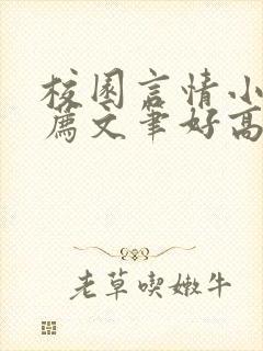 校园言情小说推荐文笔好高质量