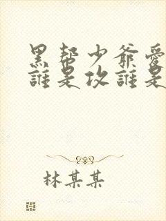 黑帮少爷爱上我谁是攻谁是受