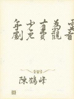 年少有为 电视剧免费观看封面