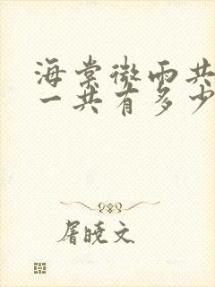 海棠微雨共归途一共有多少册封面