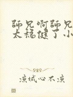 师兄啊师兄实在太稳健了小说