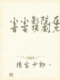 小小影院在线观看电视剧免费观看