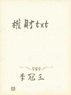 权财txt封面
