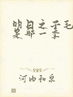 明日之子毛不易是哪一季