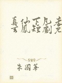 真仙下凡老婆是玄凤短剧免费观看第25封面