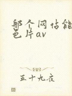 那个网站能看黄色片av