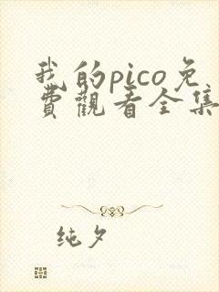 我的pico免费观看全集高清封面