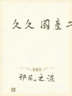 久久 国产二区封面