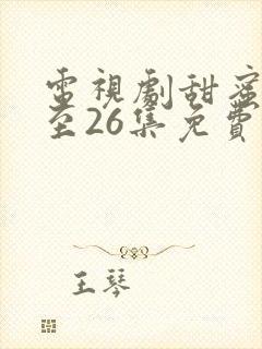 电视剧甜蜜蜜1至26集免费观看