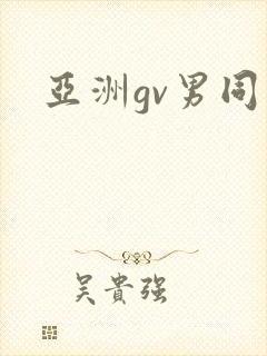 亚洲gv男同