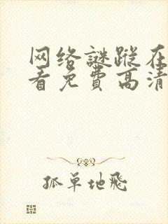 网络谜踪在线观看免费高清完整版封面