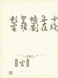 彭昱畅年少有为电视剧在线观看