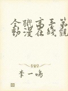 全职高手第二季动漫在线观看完整版免费观看封面