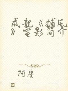 成龙《捕风追影》电影简介封面