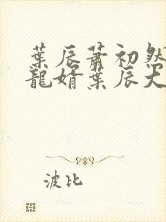 叶辰萧初然上门龙婿叶辰大结局