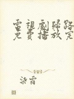 电视剧归路全集免费播放完整版在线观看