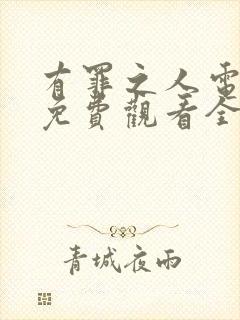 有罪之人电视剧免费观看全集高清版